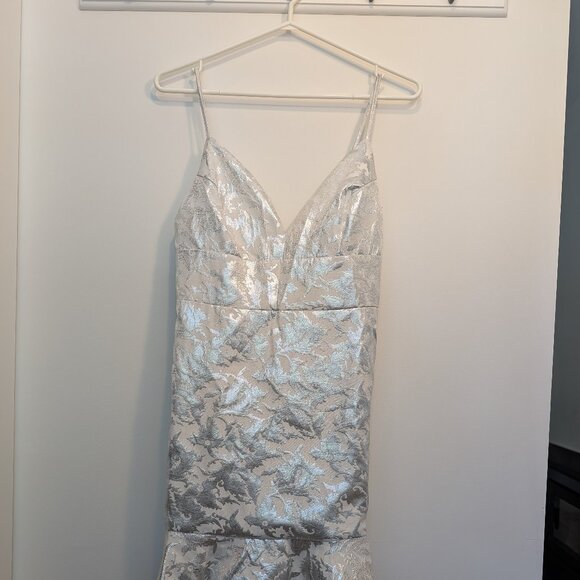 Lulus Can't Refuse White Jacquard Ruffled Mini Dress - Picture 3 of 5